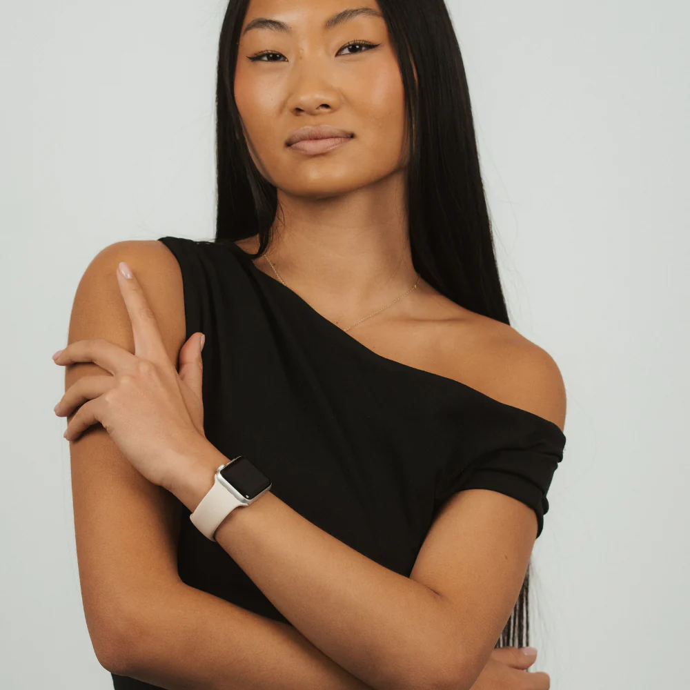 NAKD Apple Watch Strap - Almond White - Image 3