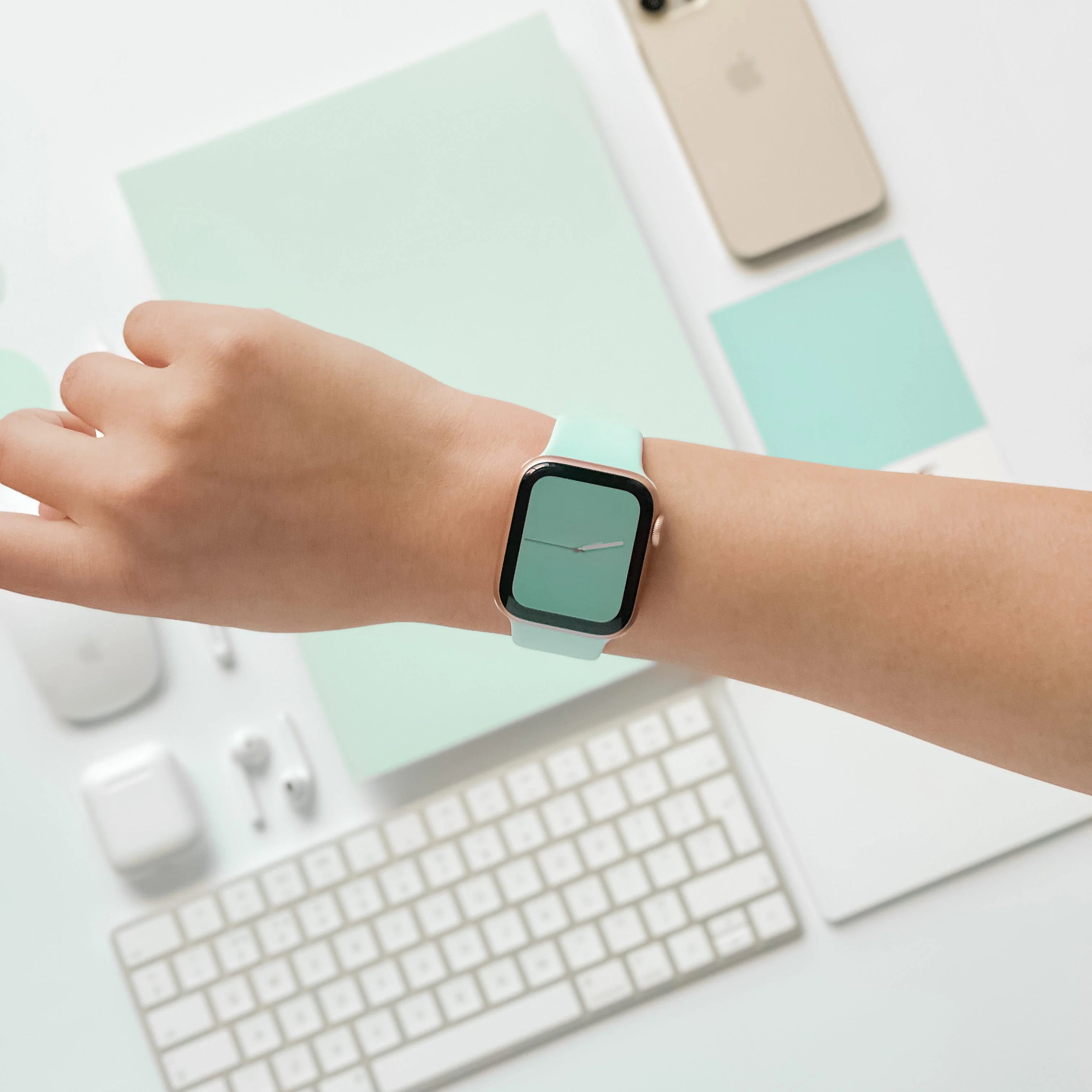 NAKD Apple Watch Strap - Cool Mint - Image 7