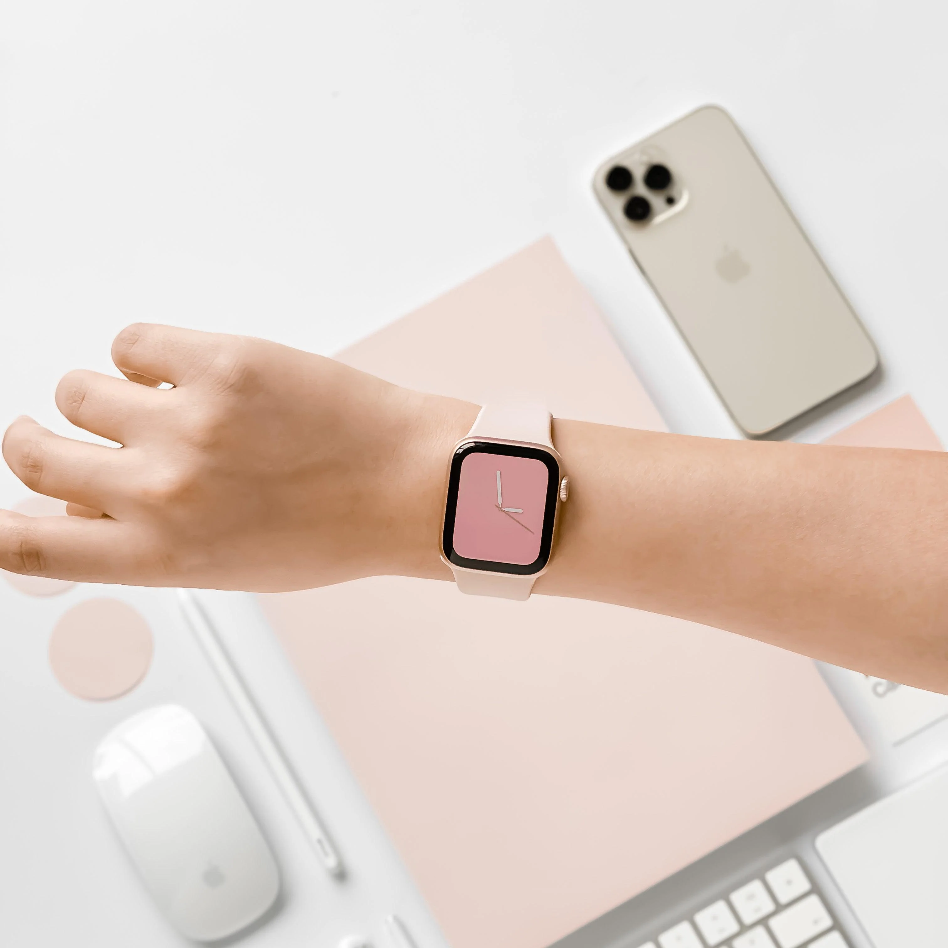 NAKD Apple Watch Strap - Powder Pink - Image 8