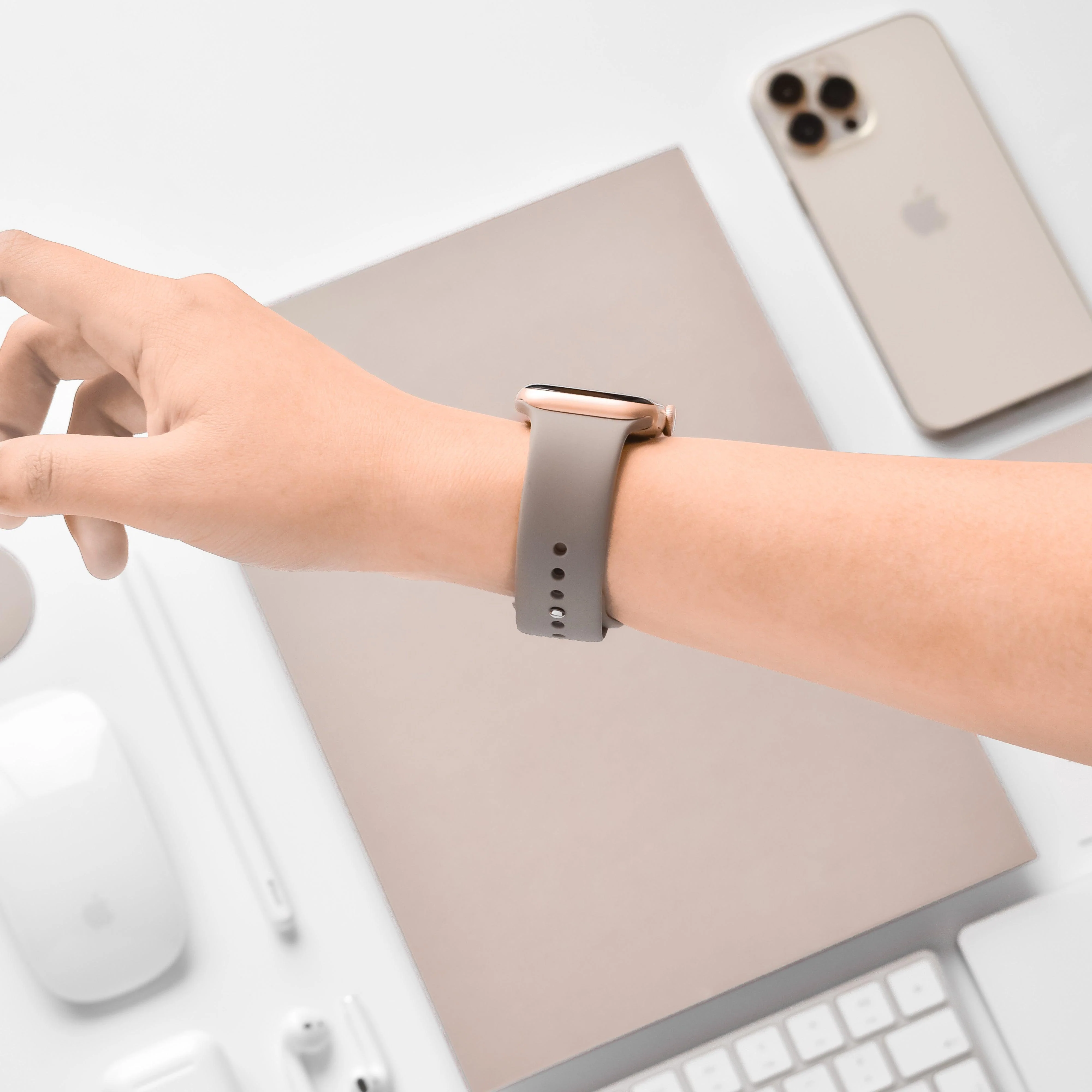 NAKD Apple Watch Strap - Mocha - Image 4