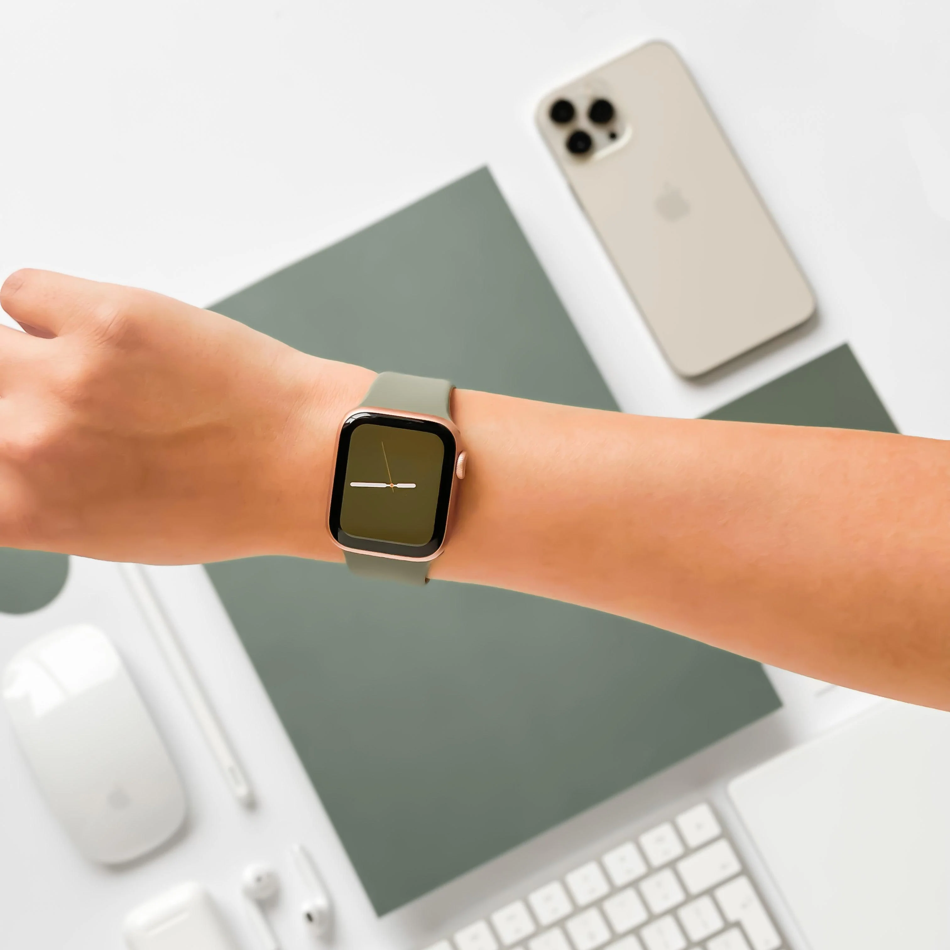 NAKD Apple Watch Strap - Vintage Khaki - Image 4