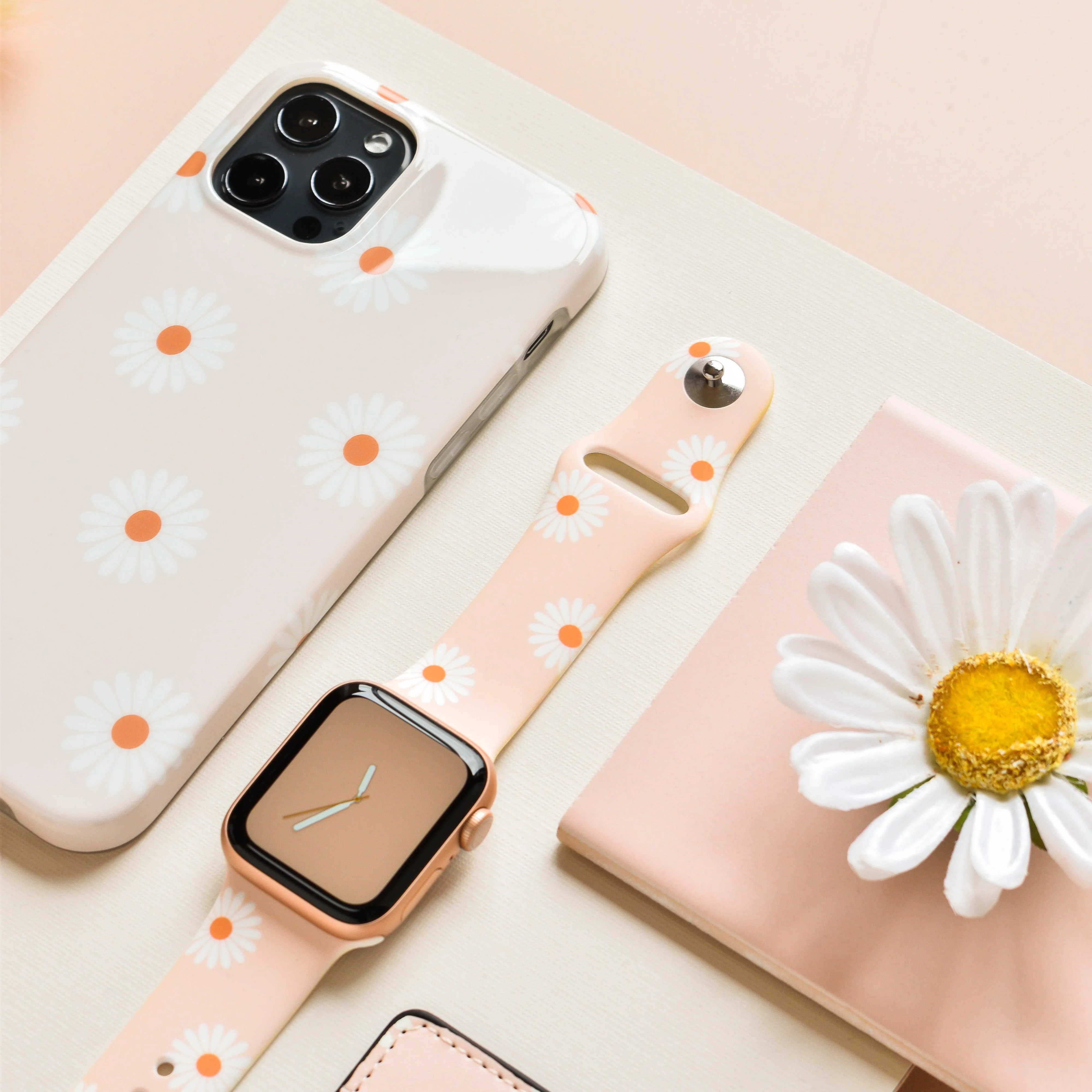 Neutral Daisies Apple Watch Strap - Image 11