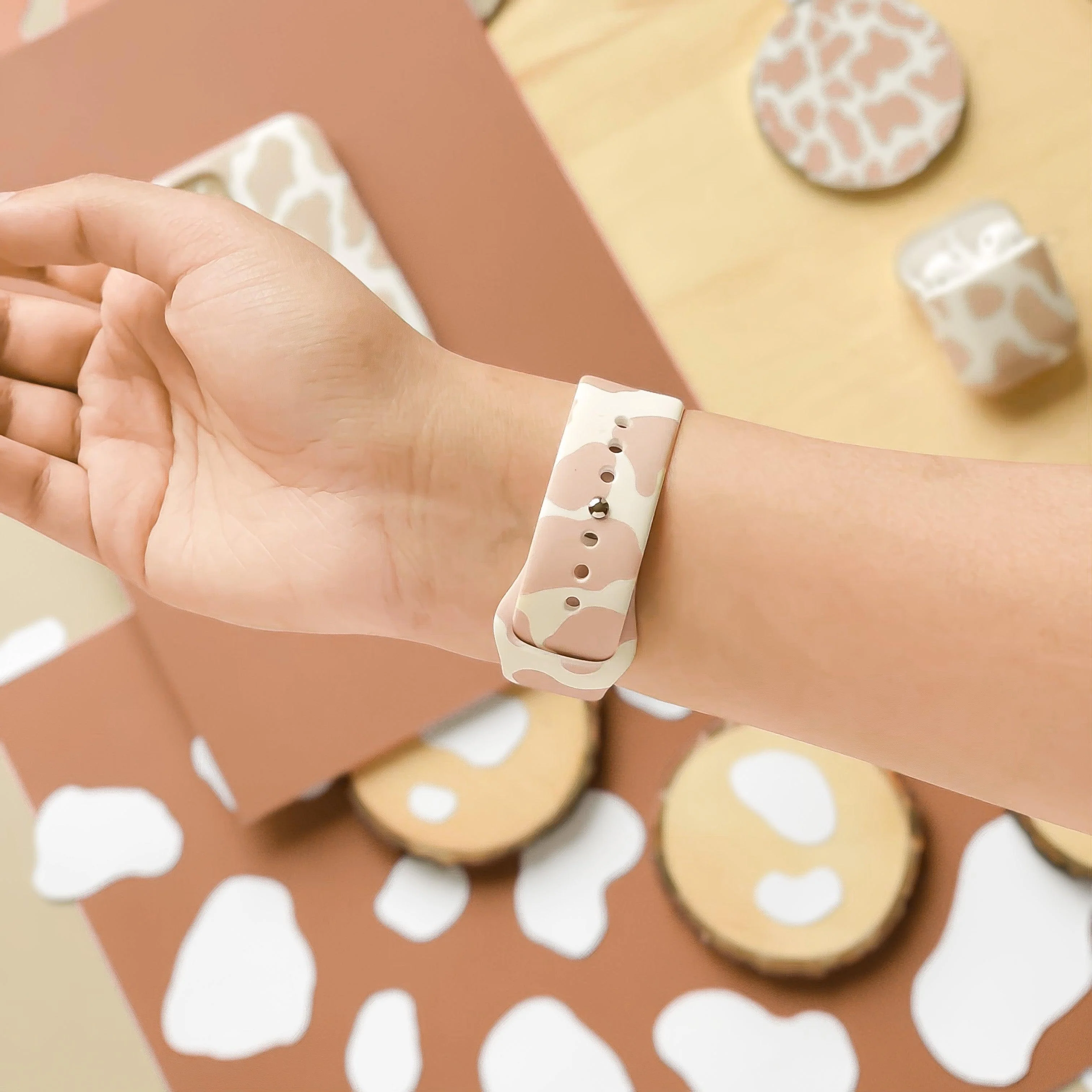 Nude Cow Apple Watch Strap - Image 3