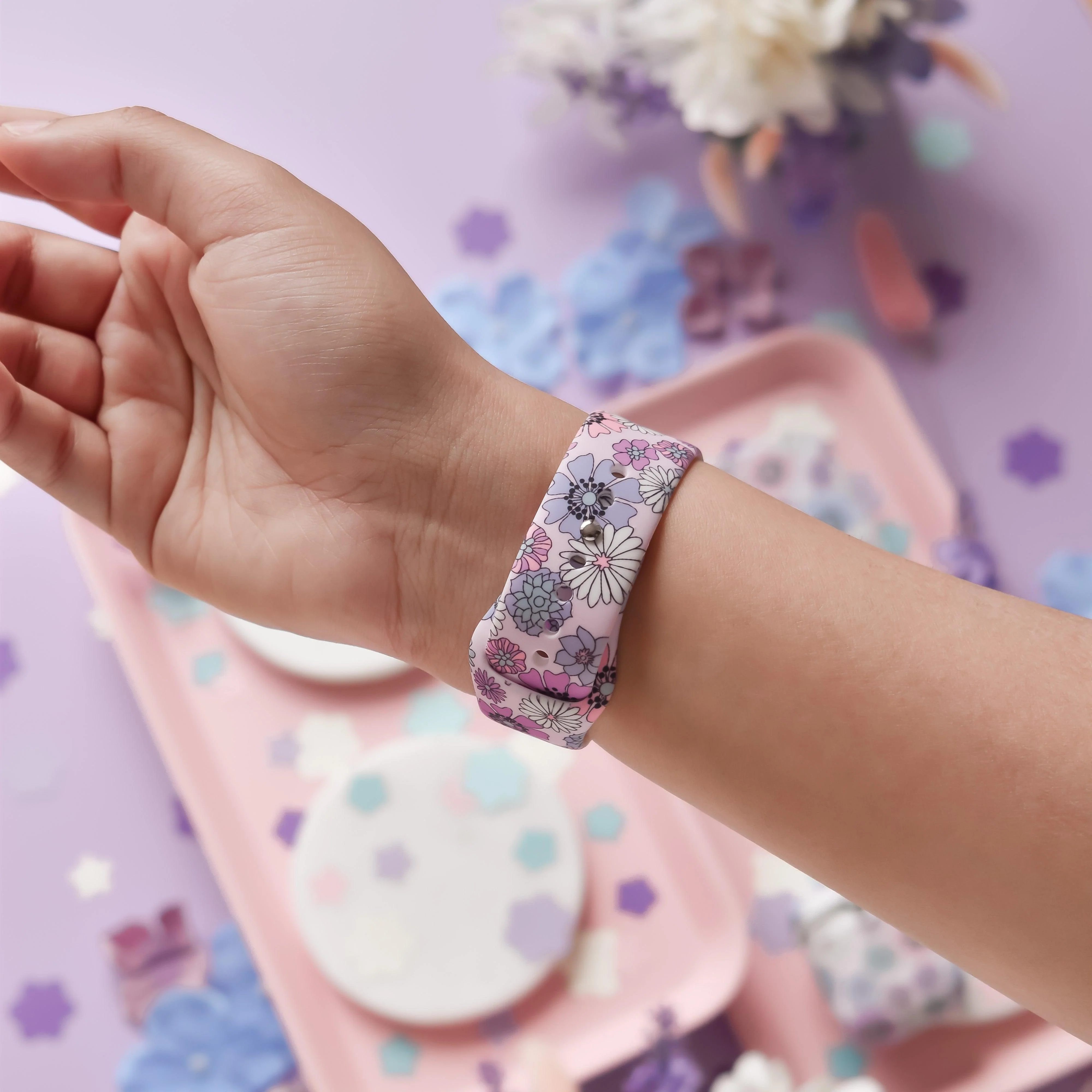 Pastel Flowers Apple Watch Strap - Image 4