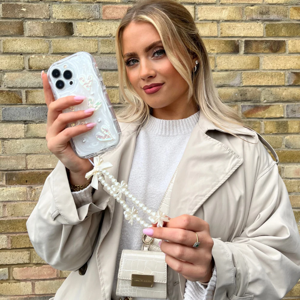 Pearly Hearts Phone Case - Clear - Image 9