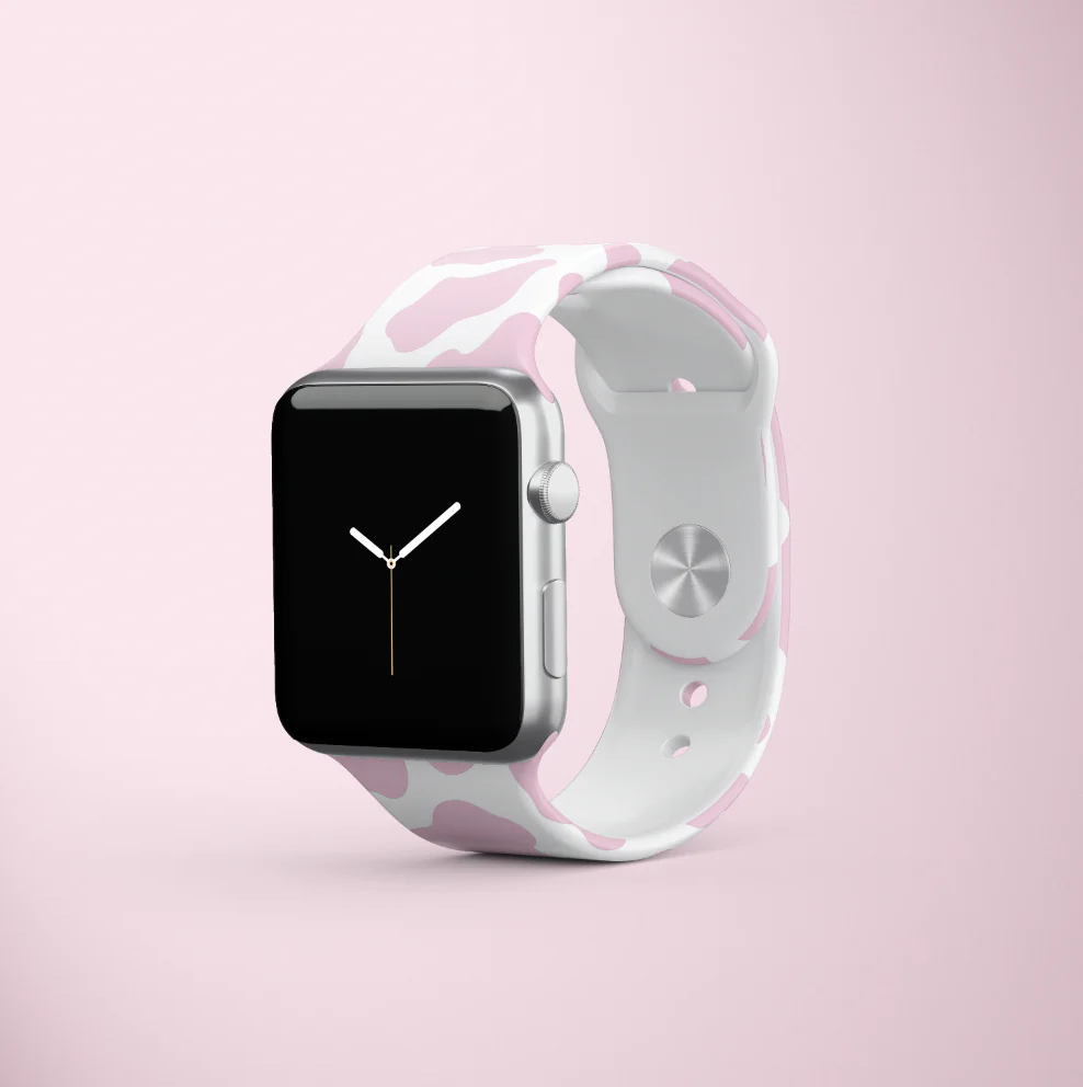 Pink Cow Apple Watch Strap - Image 3