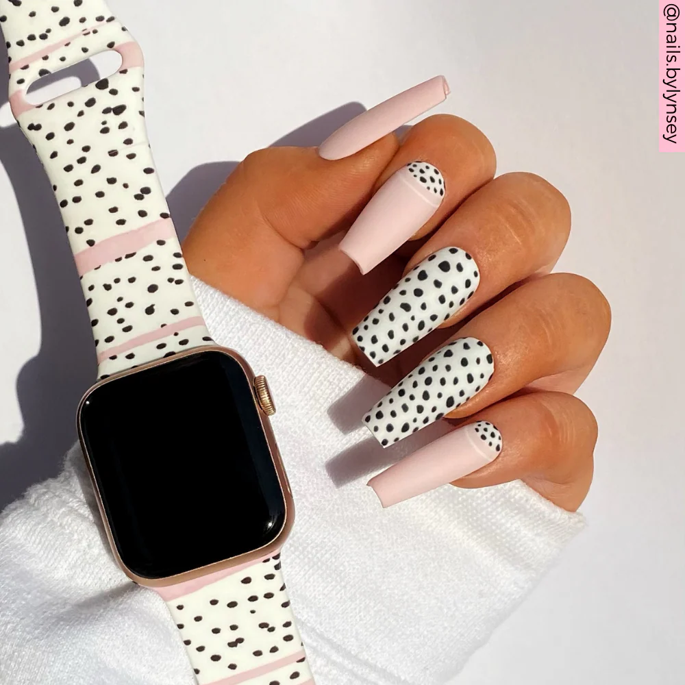 Pink Dalmatian Apple Watch Strap - Image 5