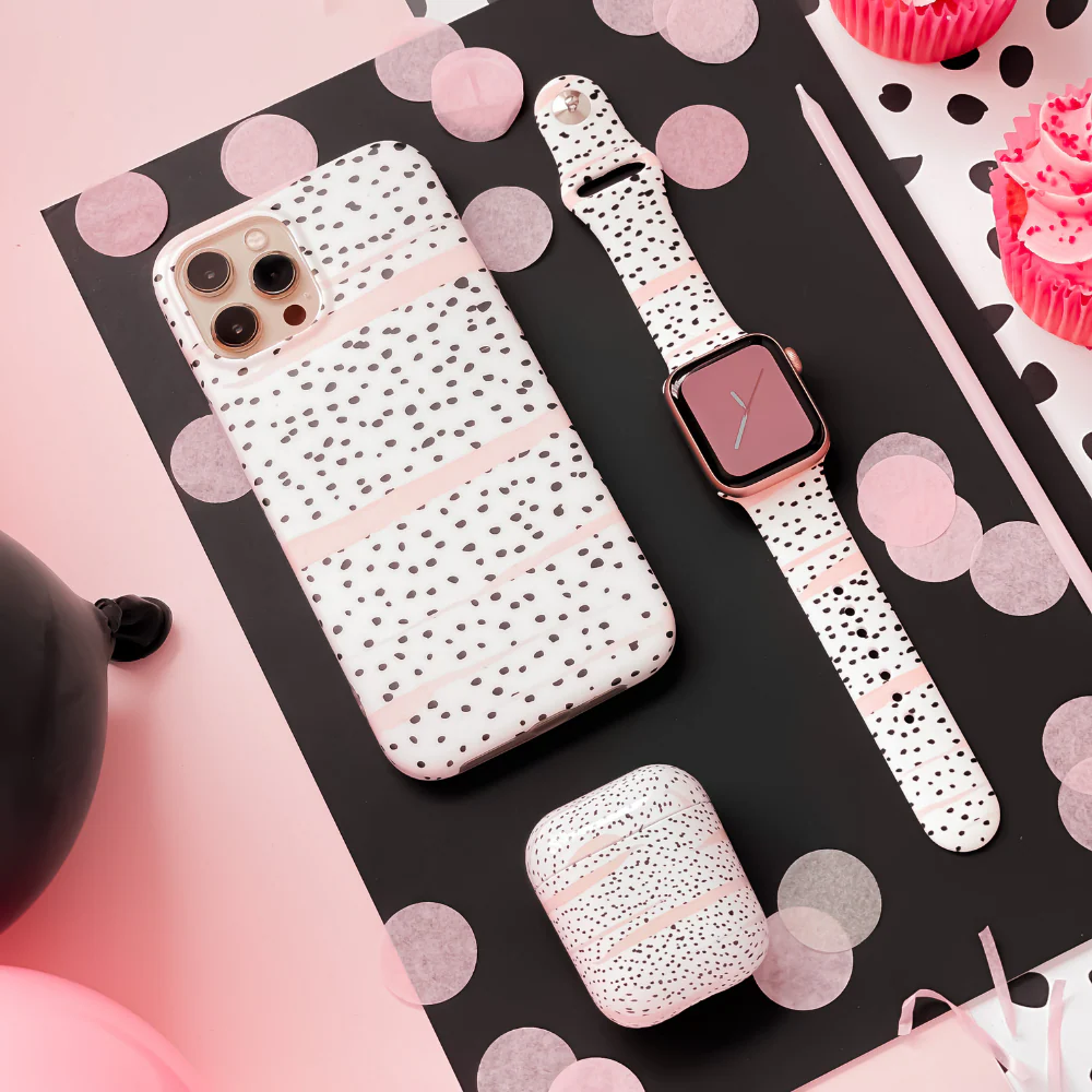 Pink Dalmatian Apple Watch Strap - Image 7
