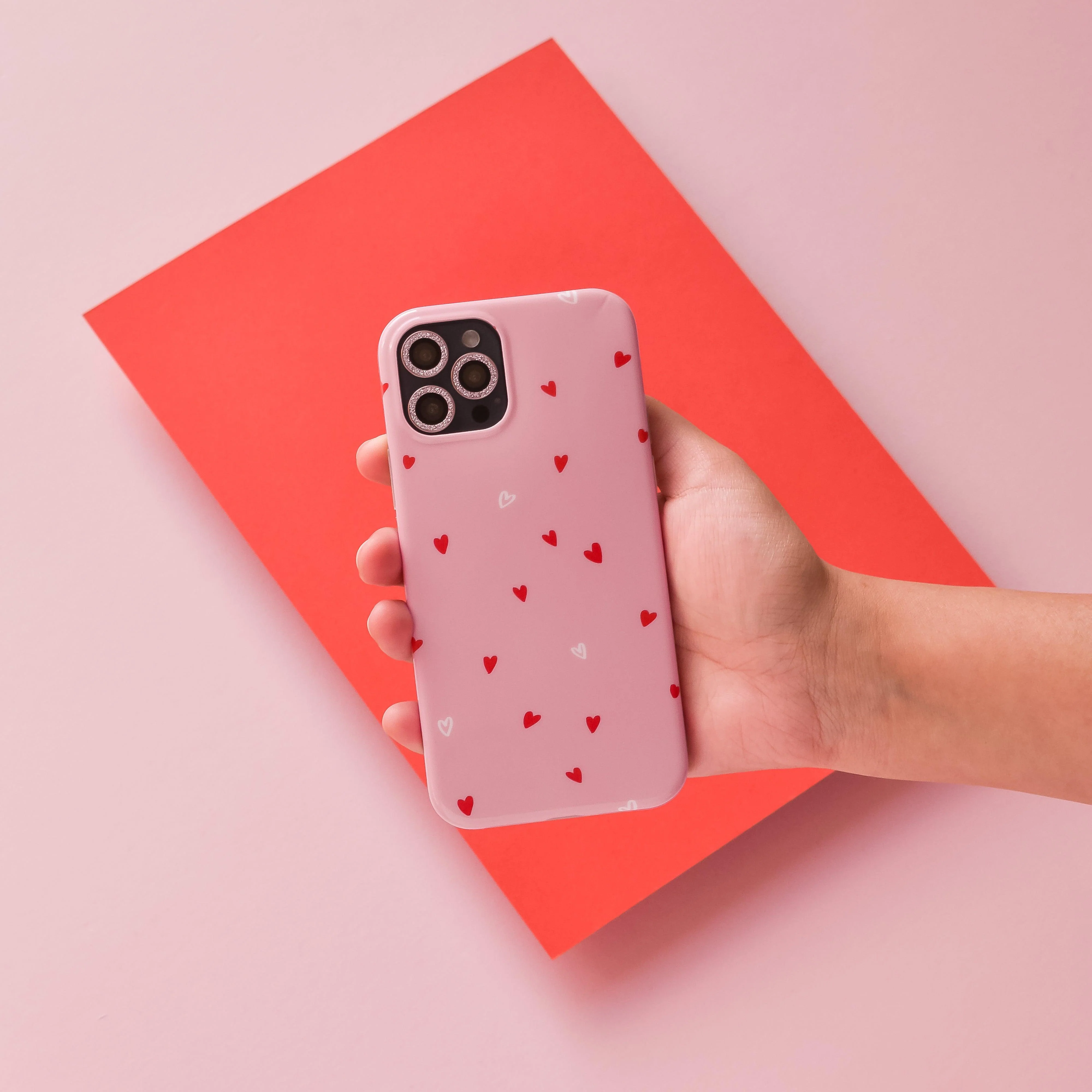 Protective Camera Lens Covers - Pink Glitter - Image 6