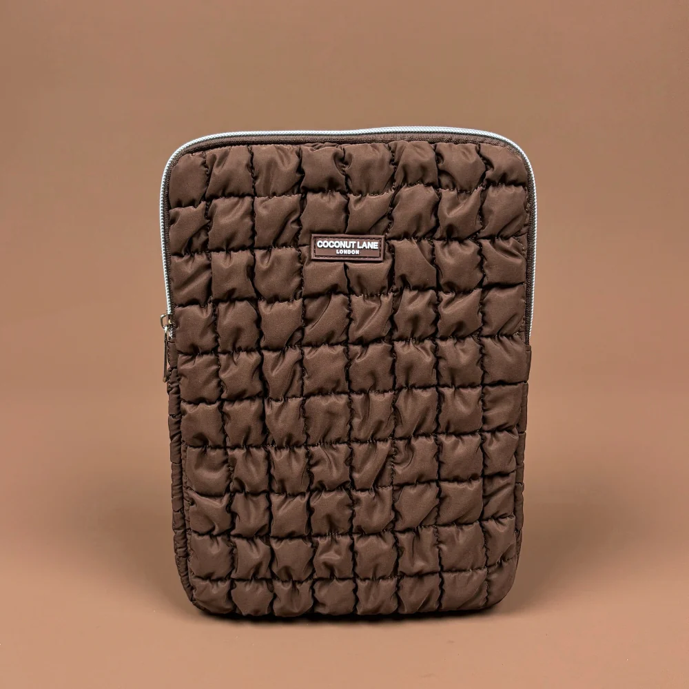 Quilted Chocolate iPad Sleeve - Image 3