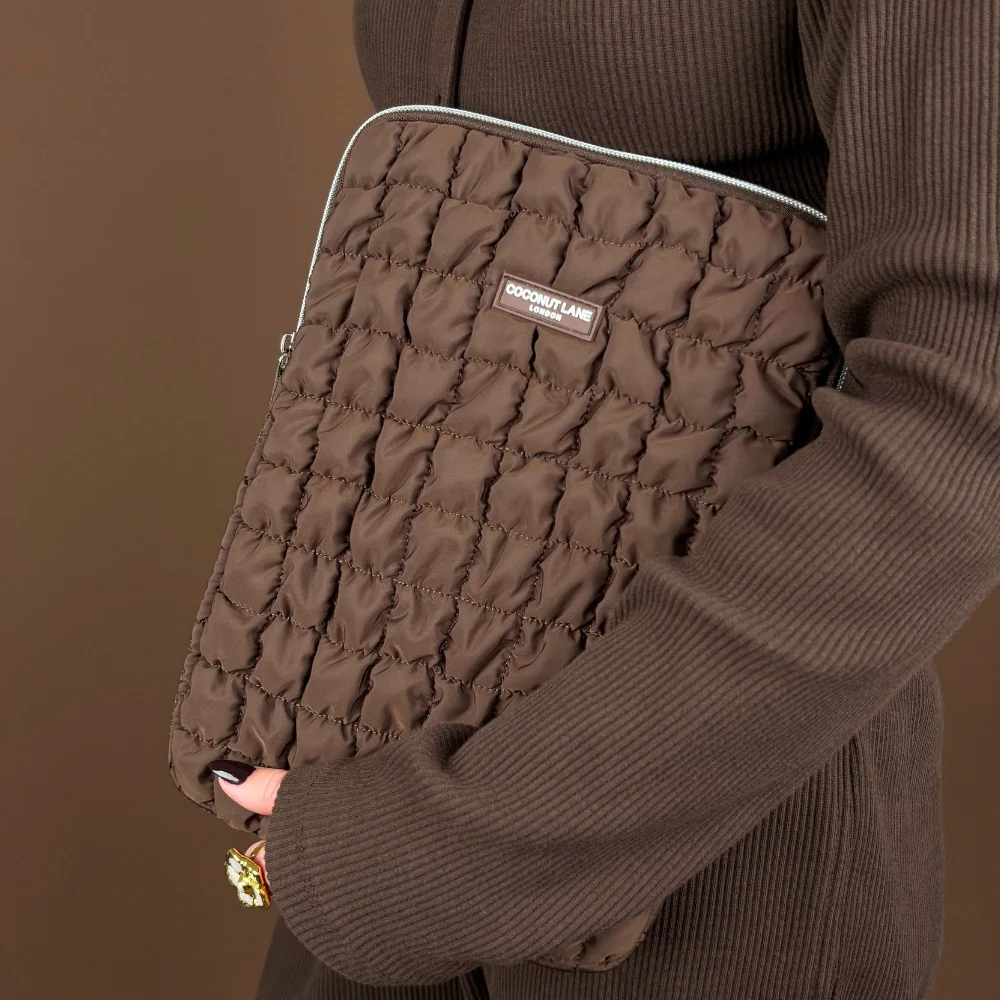 Quilted Chocolate iPad Sleeve - Image 4