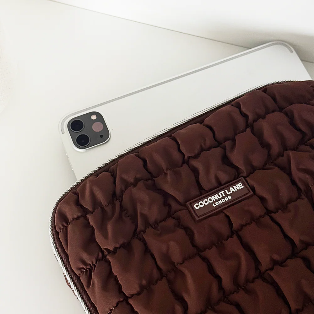 Quilted Chocolate iPad Sleeve - Image 6