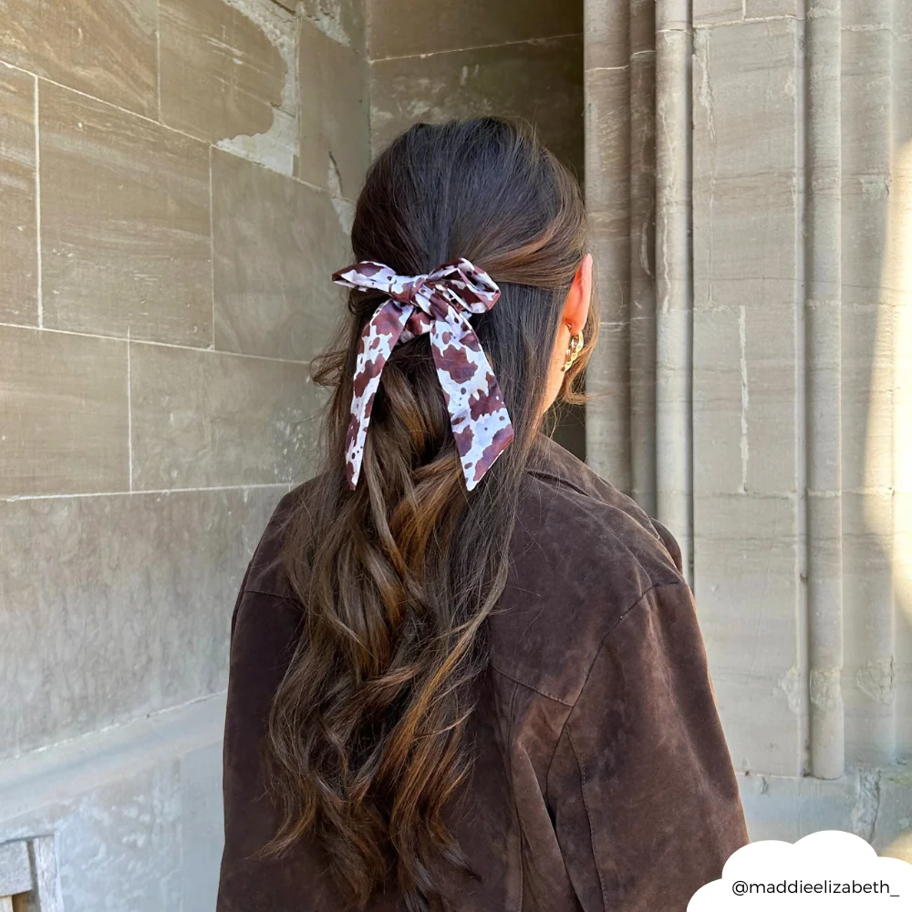 Satin Bow Scrunchie - Rodeo Cowgirl - Image 3
