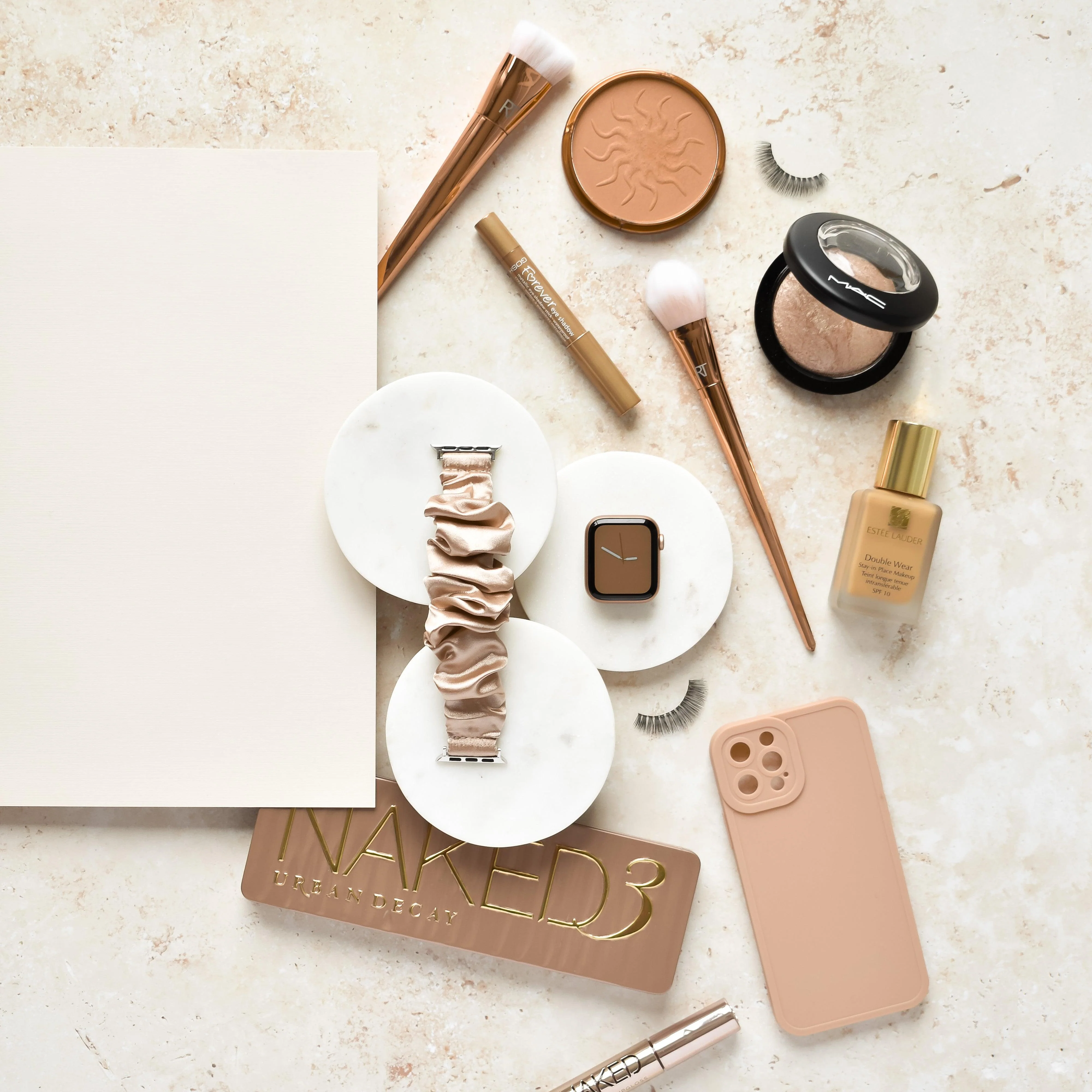 Scrunchie Apple Watch Strap - Caramel Latte - Image 6