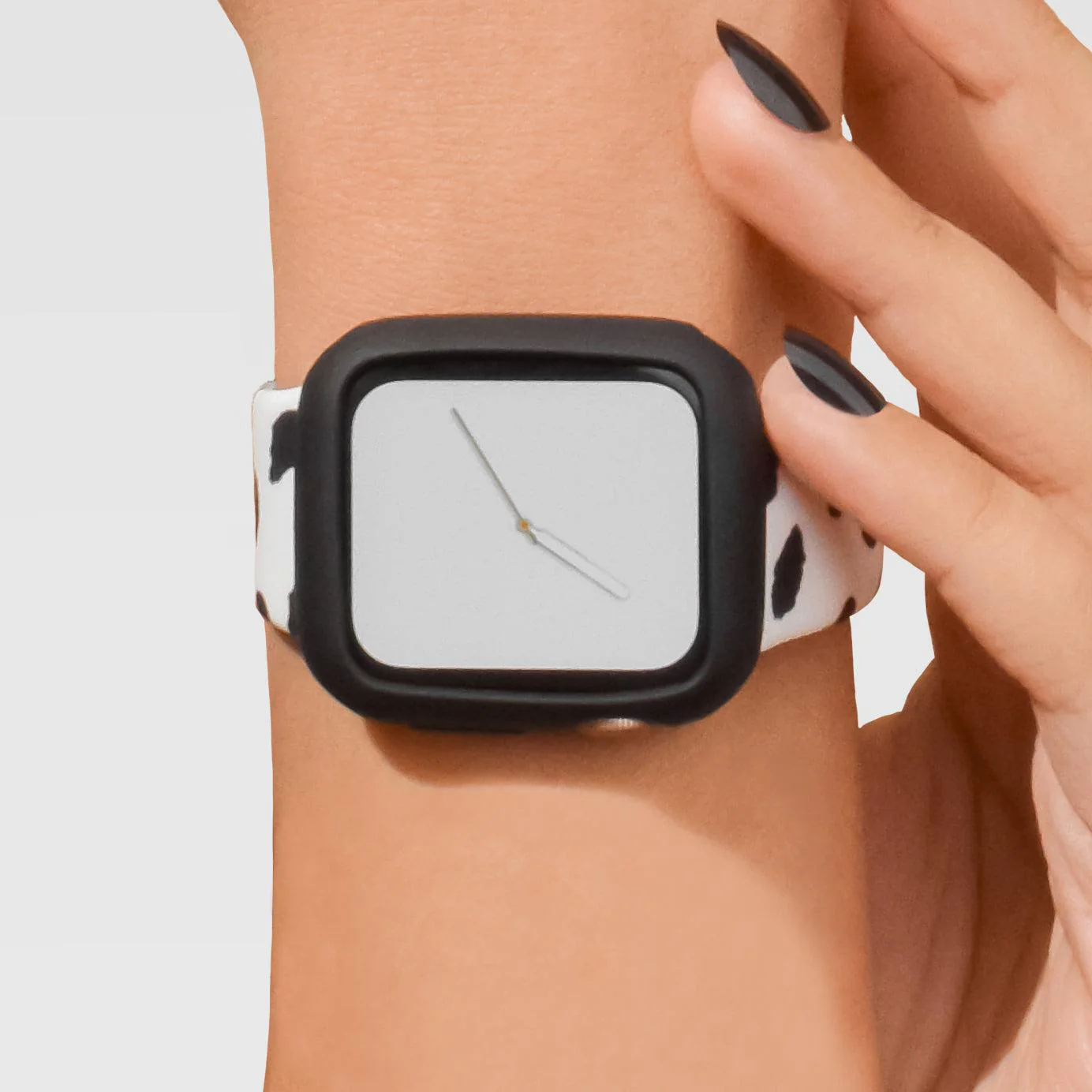 Silicone Apple Watch Case - Black - Image 3