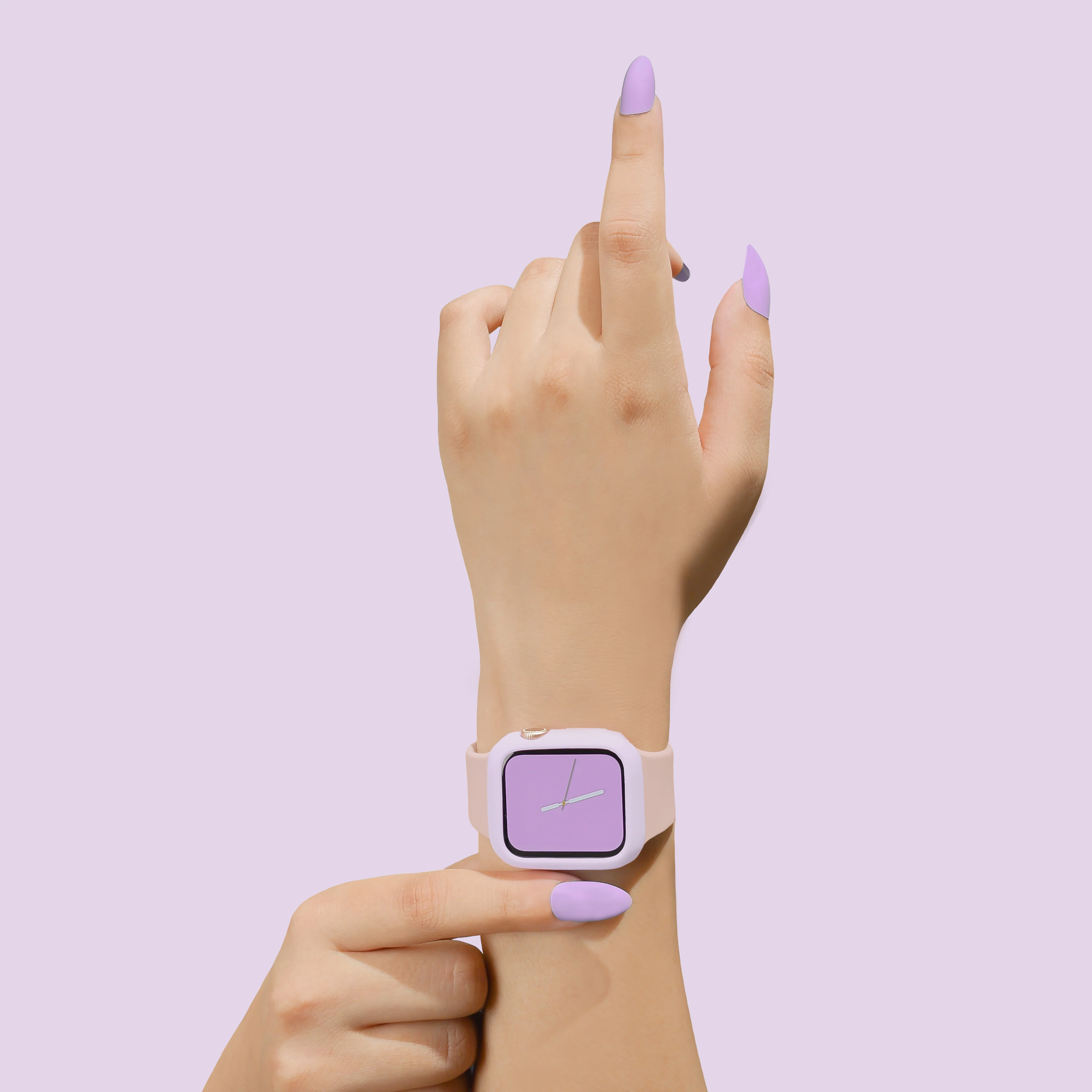 Silicone Apple Watch Case - Lilac - Image 3