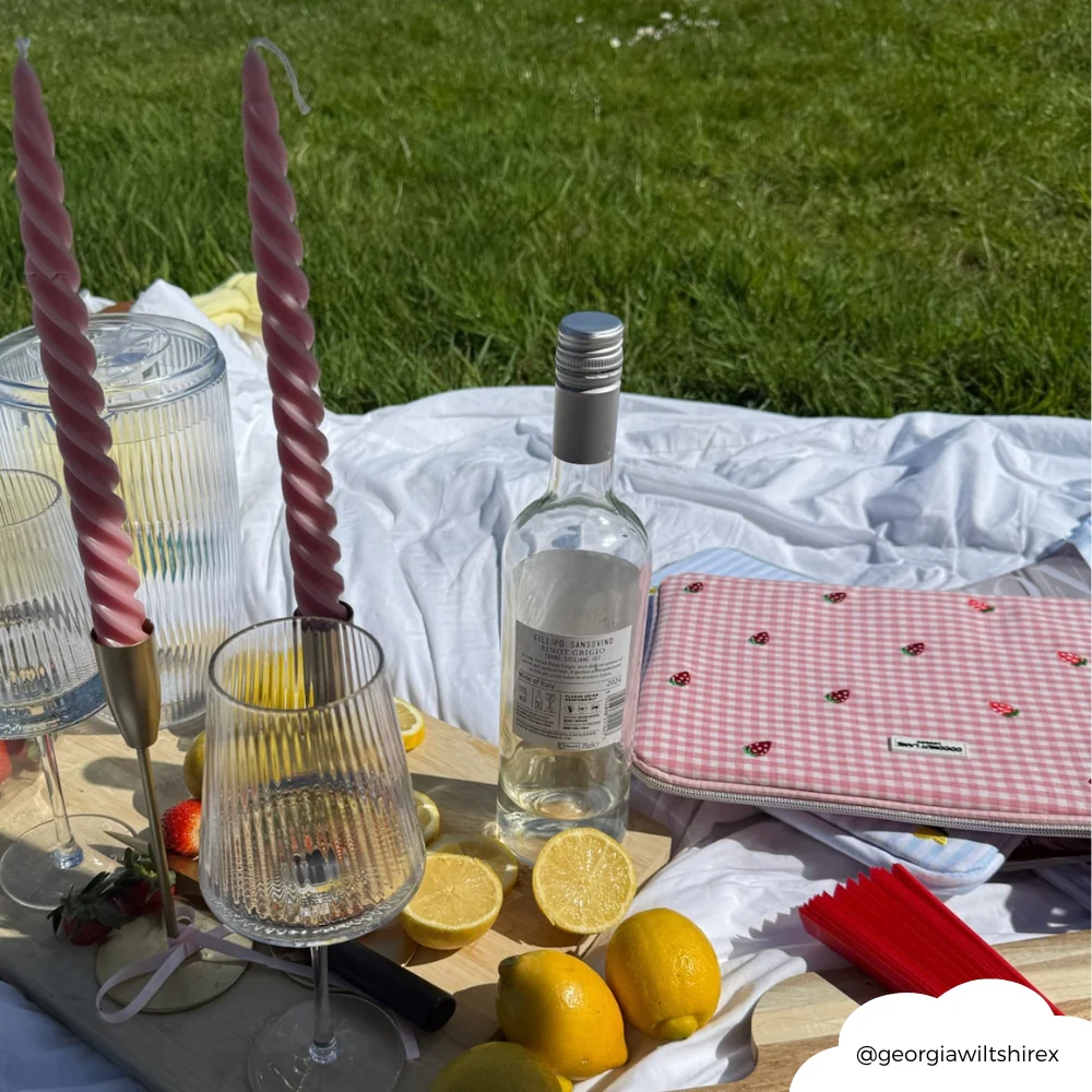 Strawberry Picnic Laptop Sleeve - Image 5