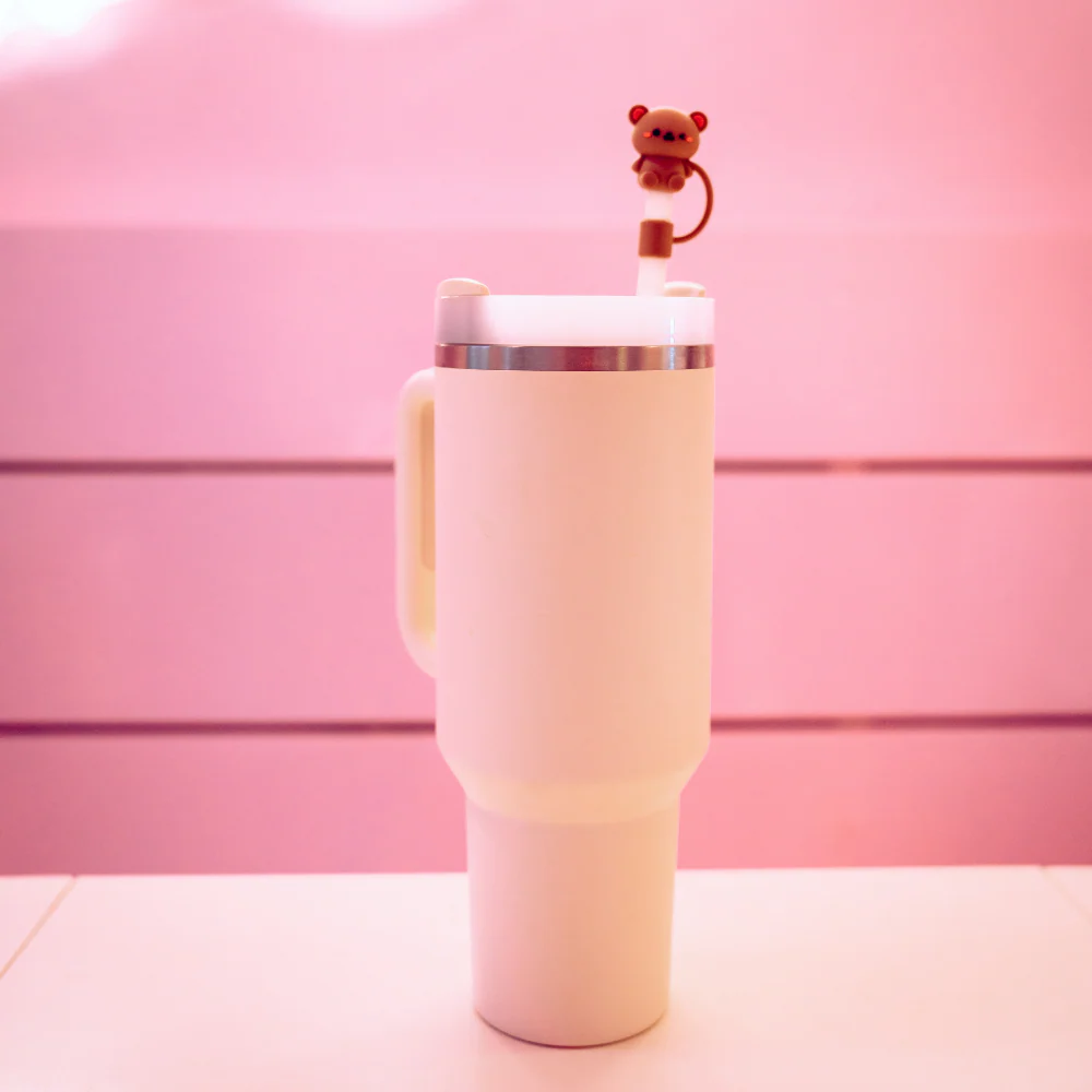 Teddy Bear Straw Cover - Image 4