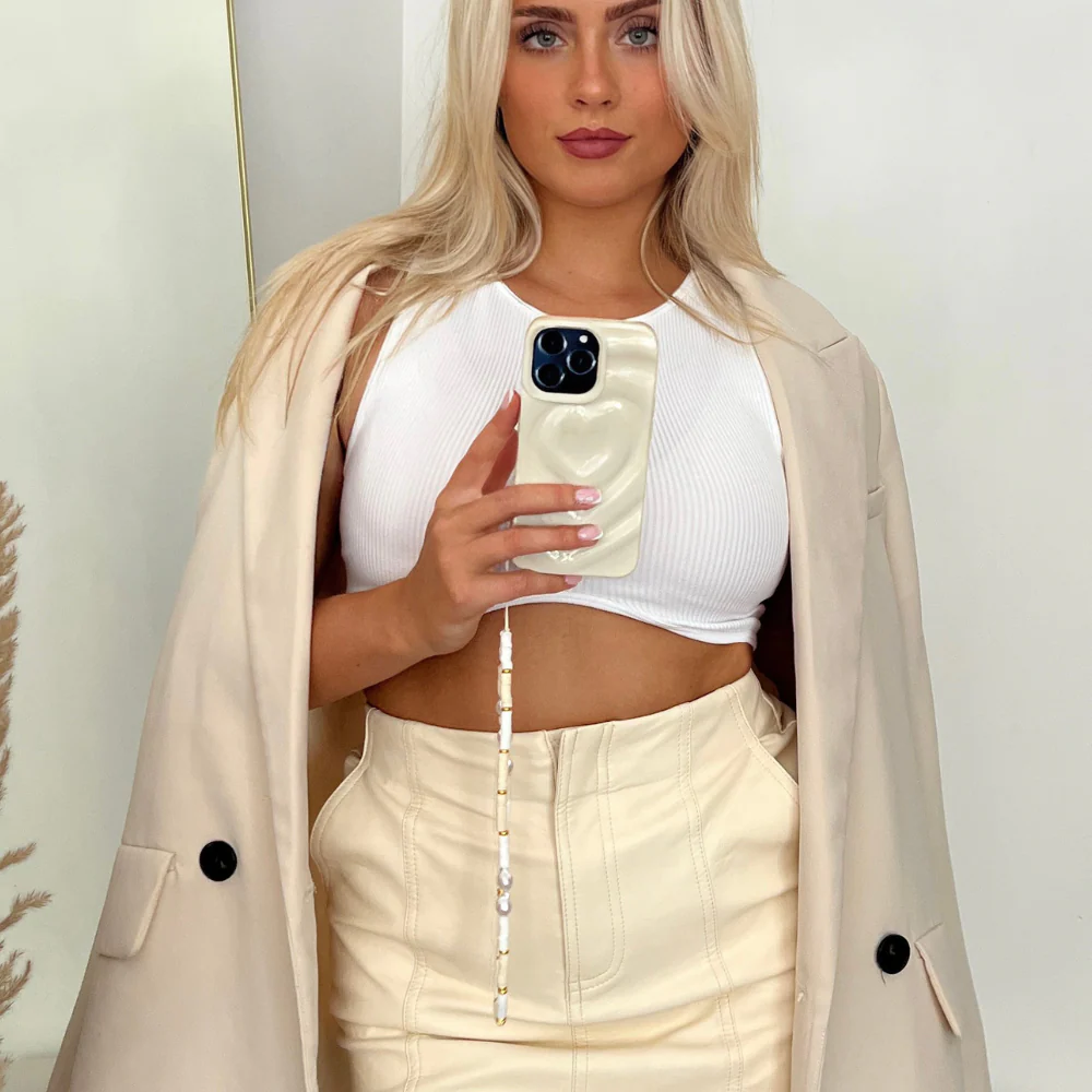 Melting Heart Phone Case - Coconut Cream - Image 3