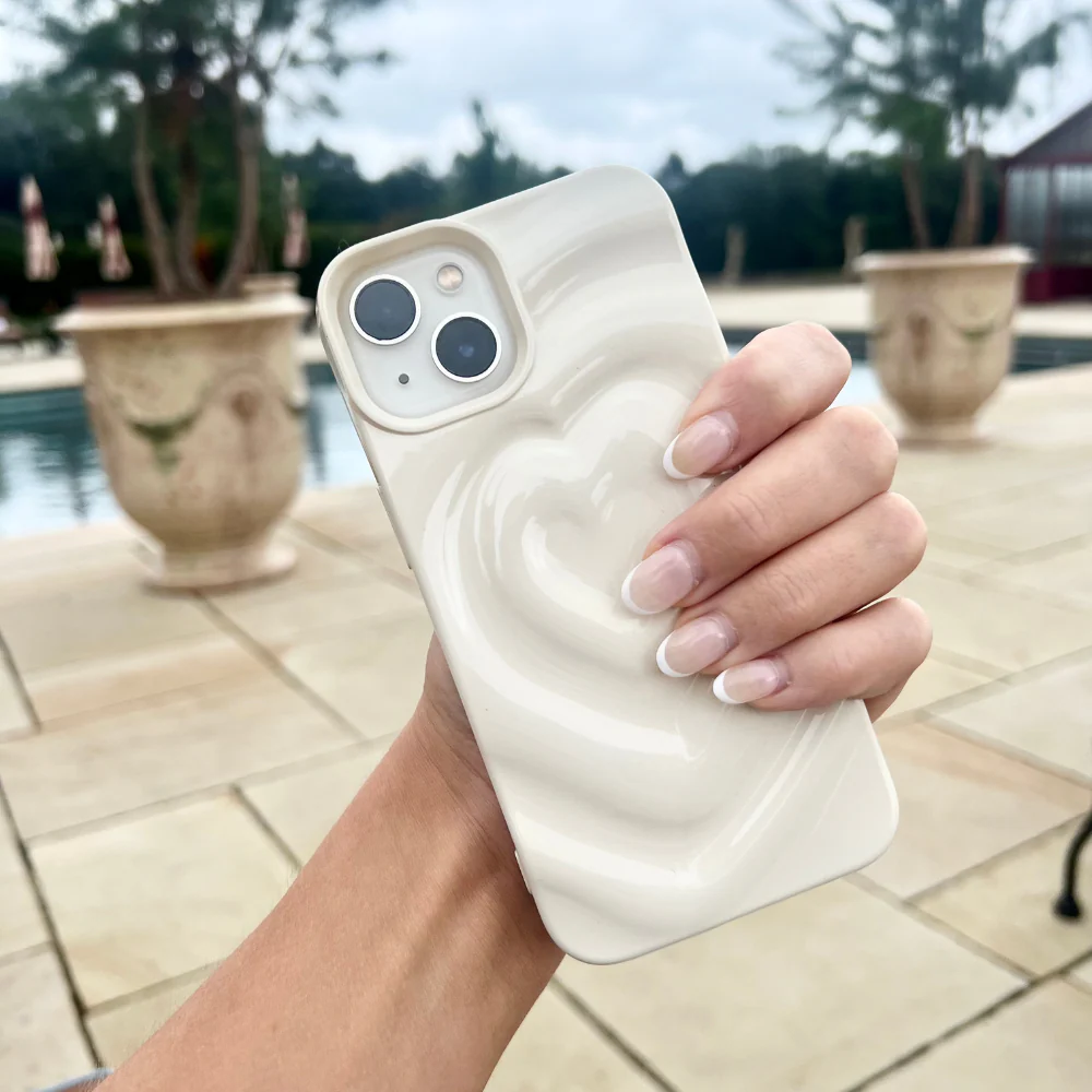 Melting Heart Phone Case - Coconut Cream - Image 8