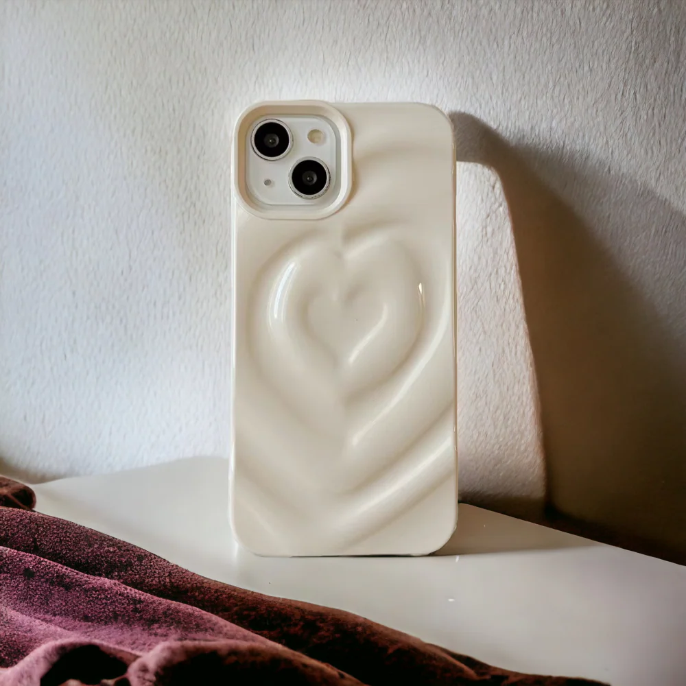 Melting Heart Phone Case - Coconut Cream - Image 9