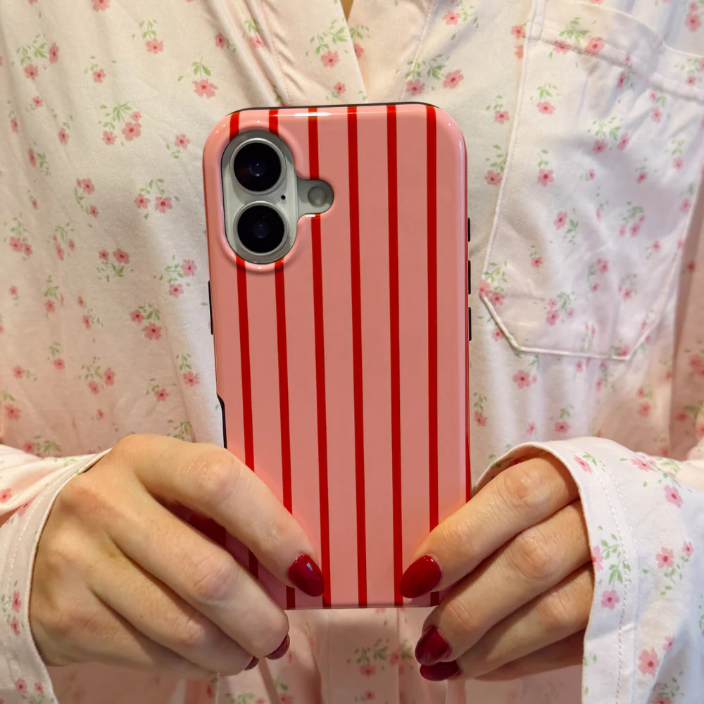 Tough Phone Case - Cherry Stripes - Image 5