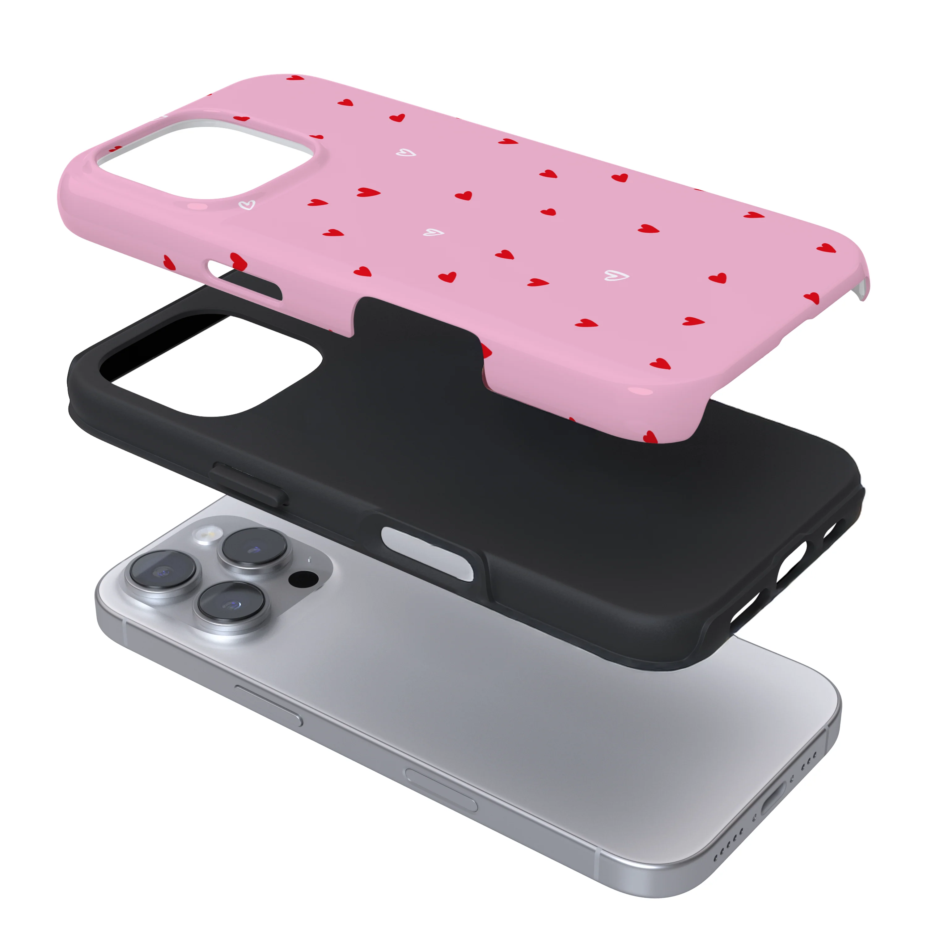 Tough Phone Case - Cute Hearts - Image 3