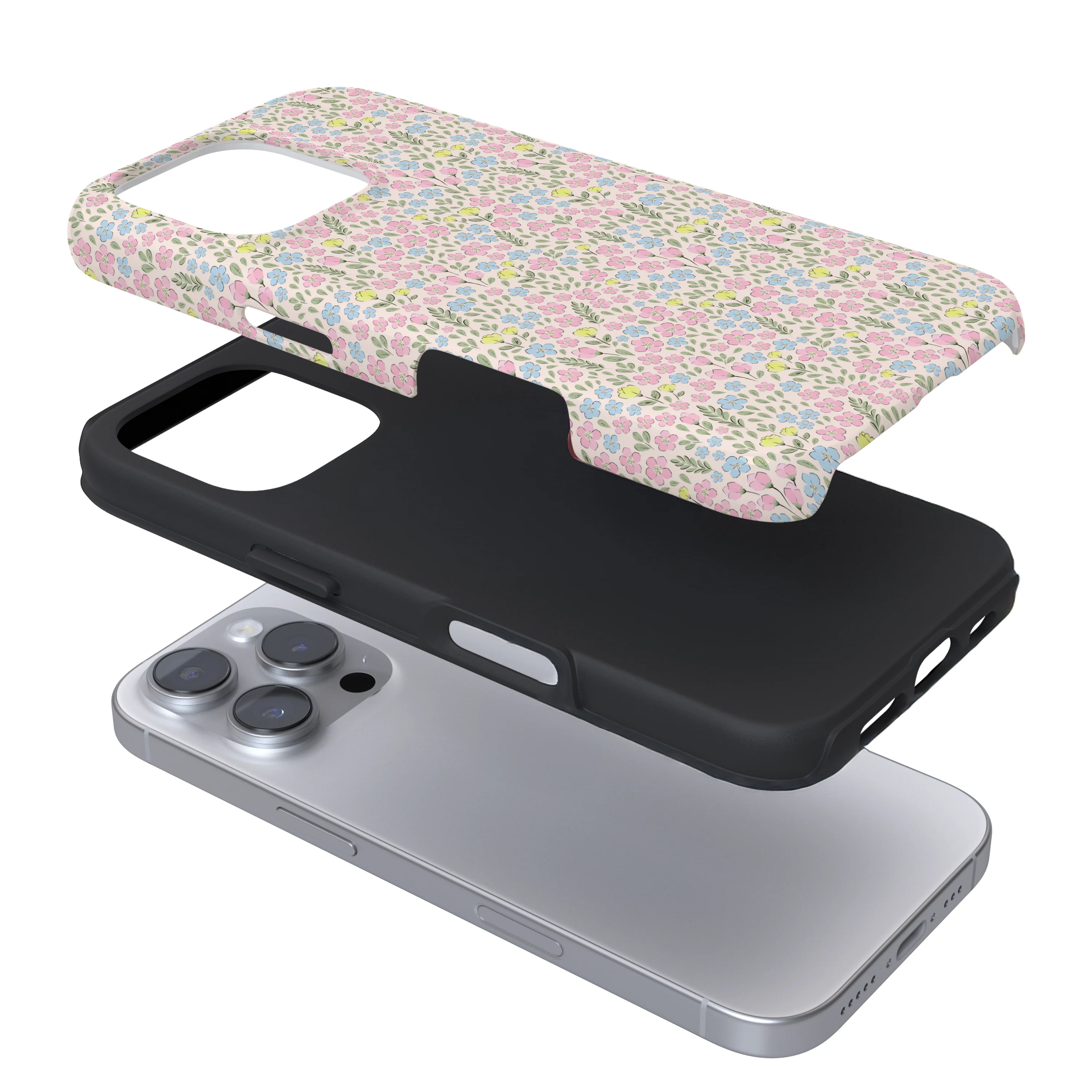 Tough Phone Case - Ditsy Flower Meadow - Image 3