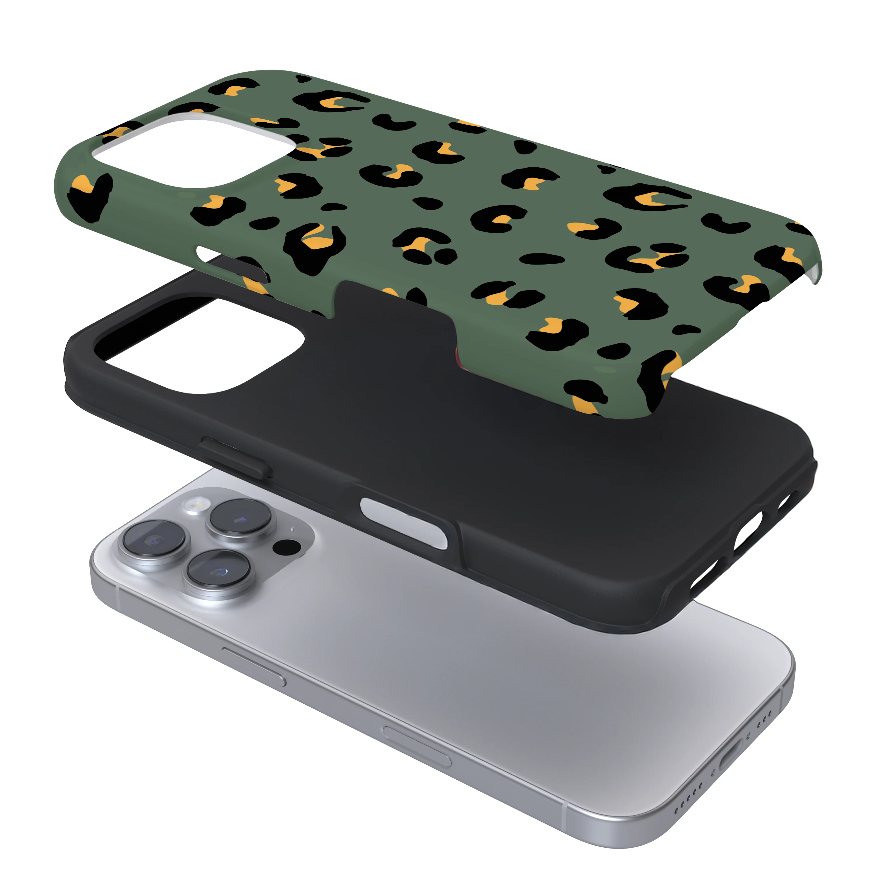 Tough Phone Case - Khaki Leopard - Image 3