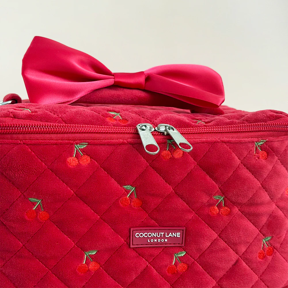 Travel Vanity Case - Cherry Velvet - Image 3