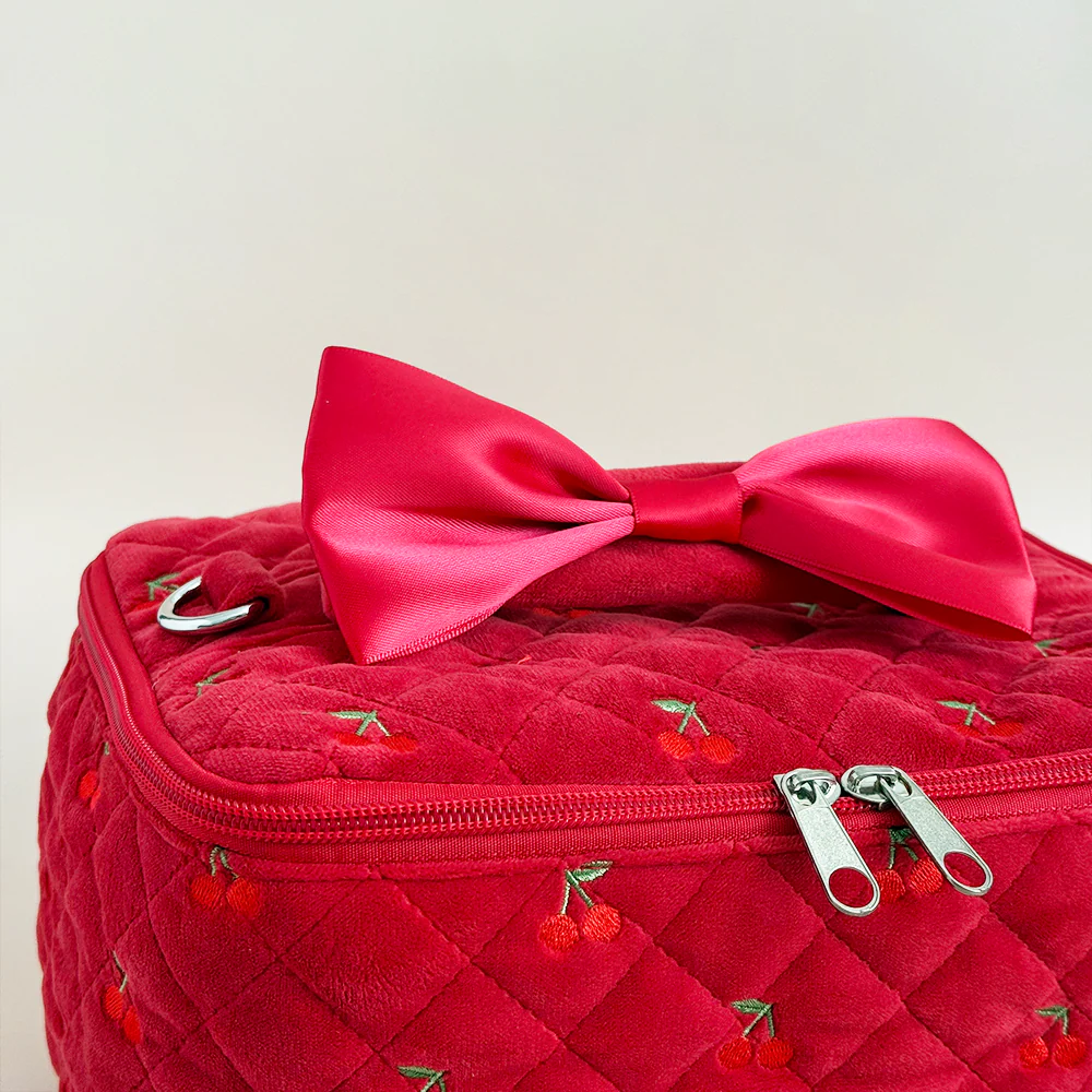 Travel Vanity Case - Cherry Velvet - Image 4