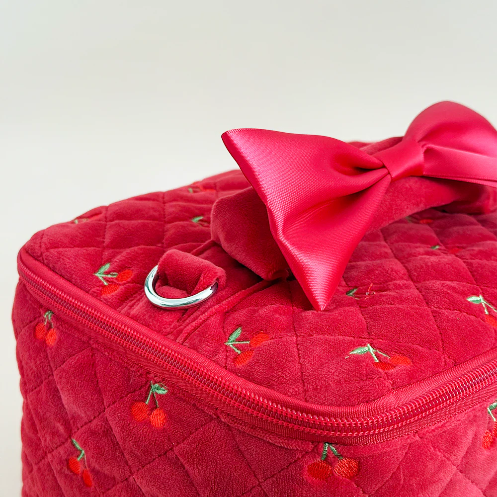 Travel Vanity Case - Cherry Velvet - Image 6