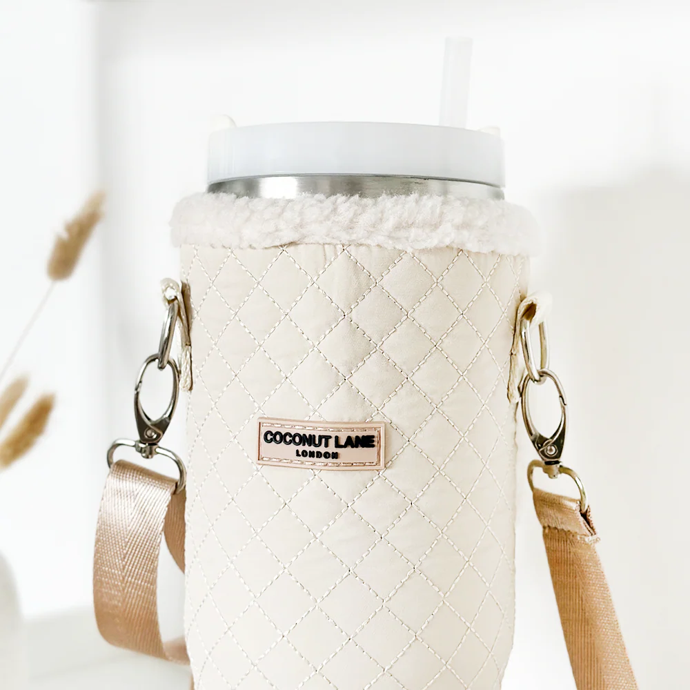 Tumbler Carry Case - Quilted Cream - Image 3
