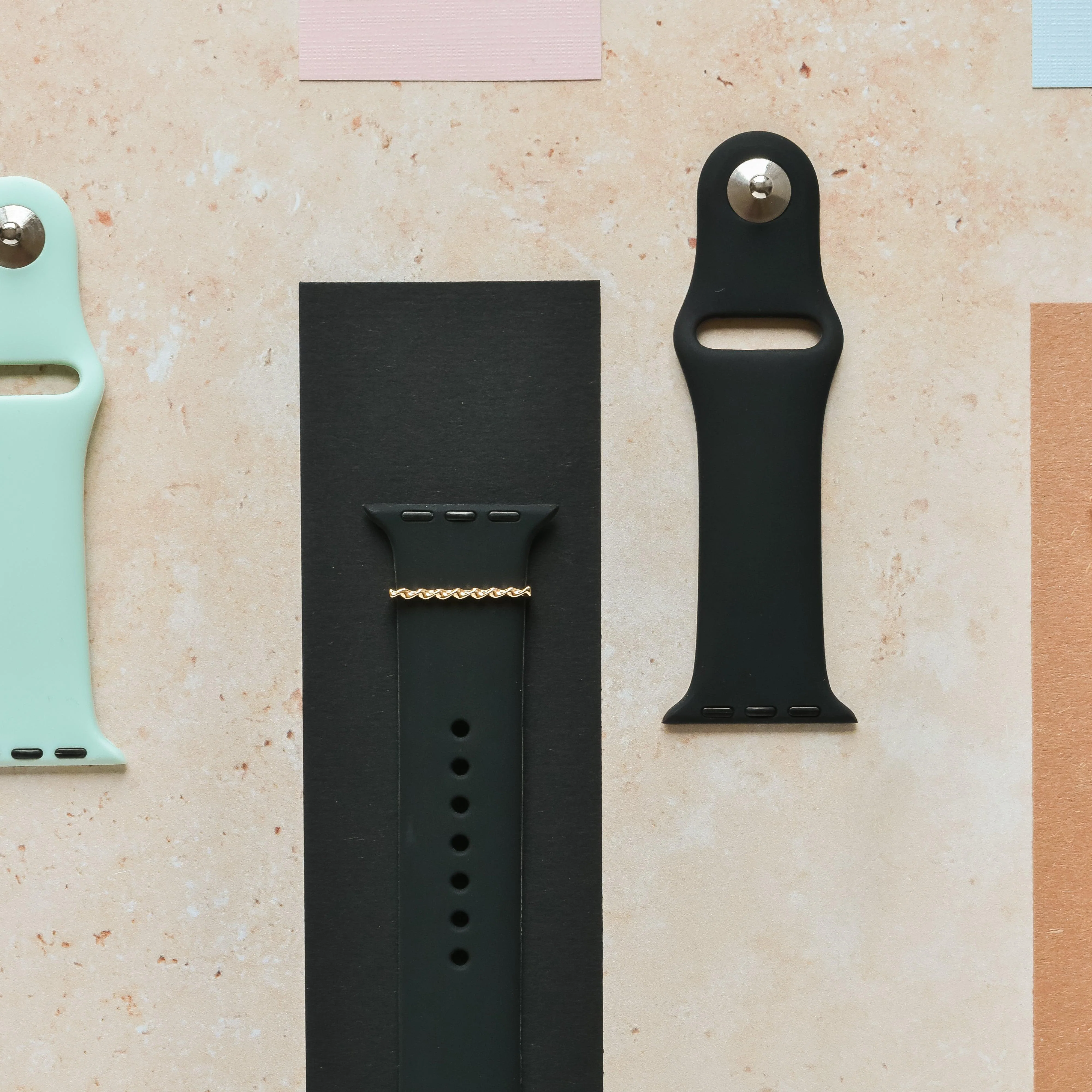 Watch Strap Charm - Gold Twist - Image 3