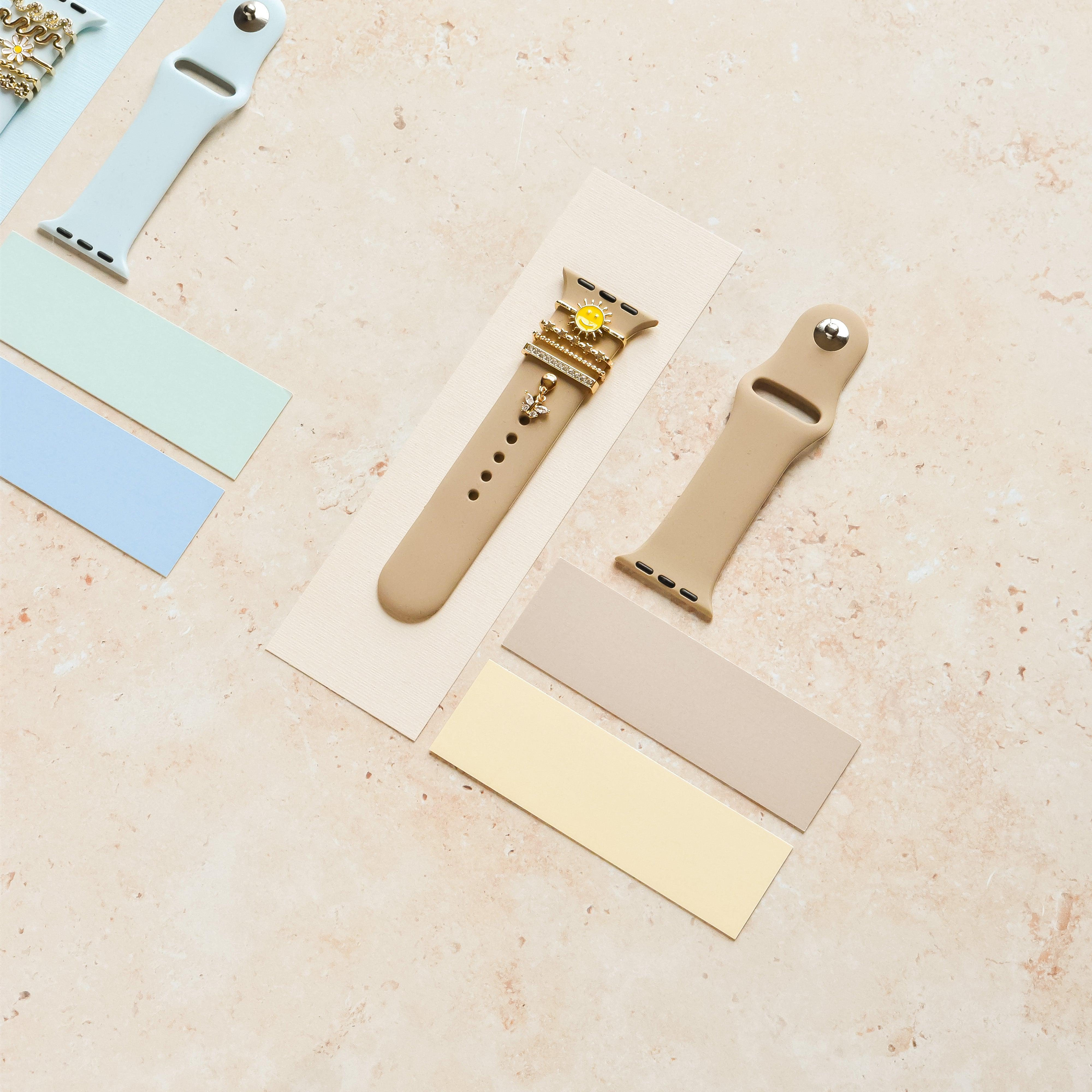 Watch Strap Charm Pack - Gold Smiley Sun - Image 4