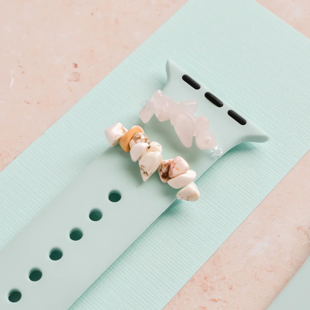 Watch Strap Charm - Pink Crystal - Image 4