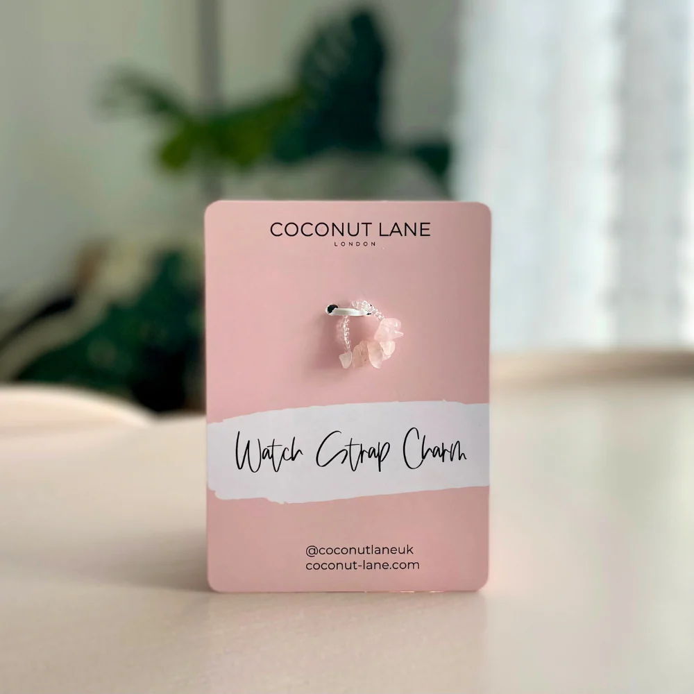 Watch Strap Charm - Pink Crystal - Image 5