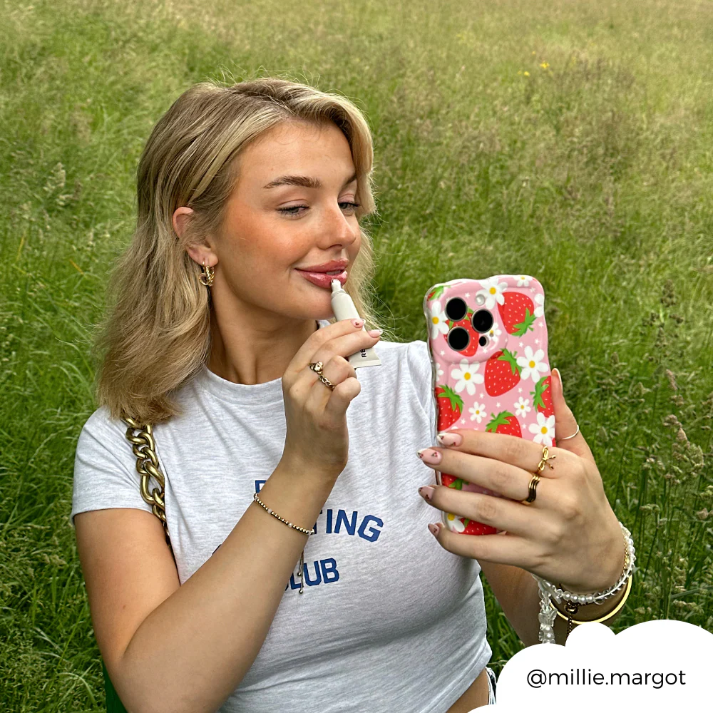 Wavy Phone Case - Berry Cute Strawberry - Image 12