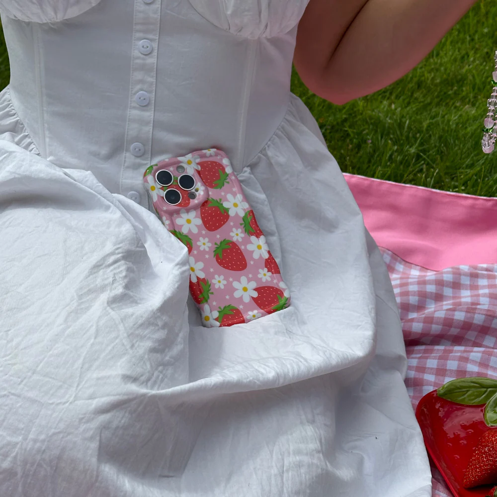 Wavy Phone Case - Berry Cute Strawberry - Image 14