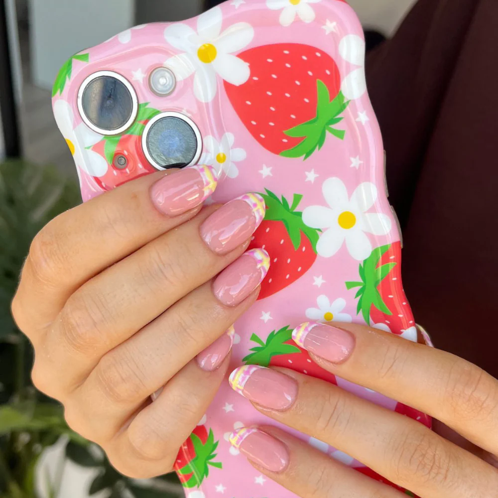 Wavy Phone Case - Berry Cute Strawberry - Image 5