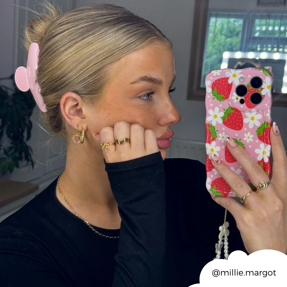 Wavy Phone Case - Berry Cute Strawberry - Image 8