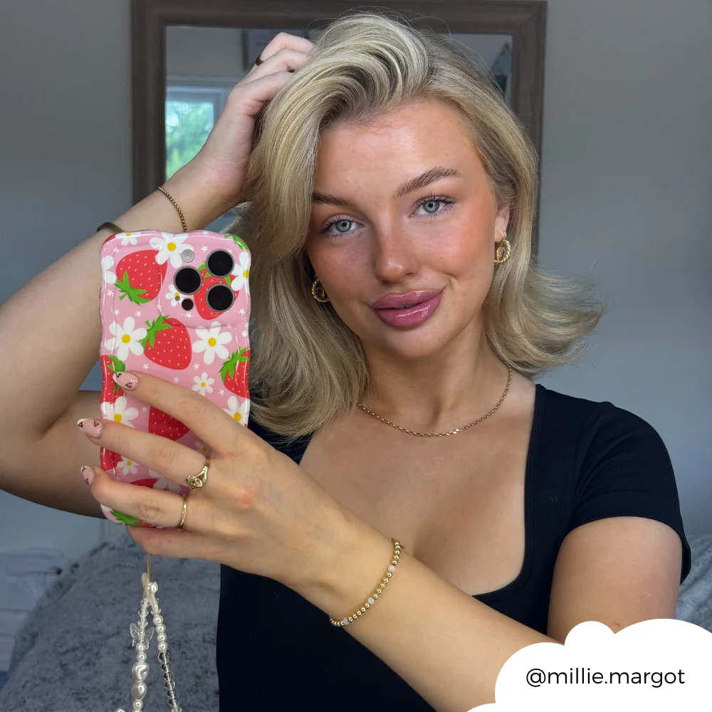 Wavy Phone Case - Berry Cute Strawberry - Image 9